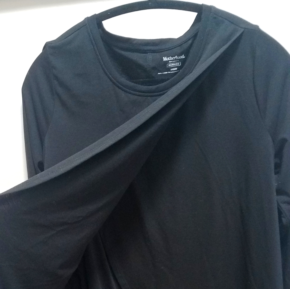 Nursing shirt long sleeve black